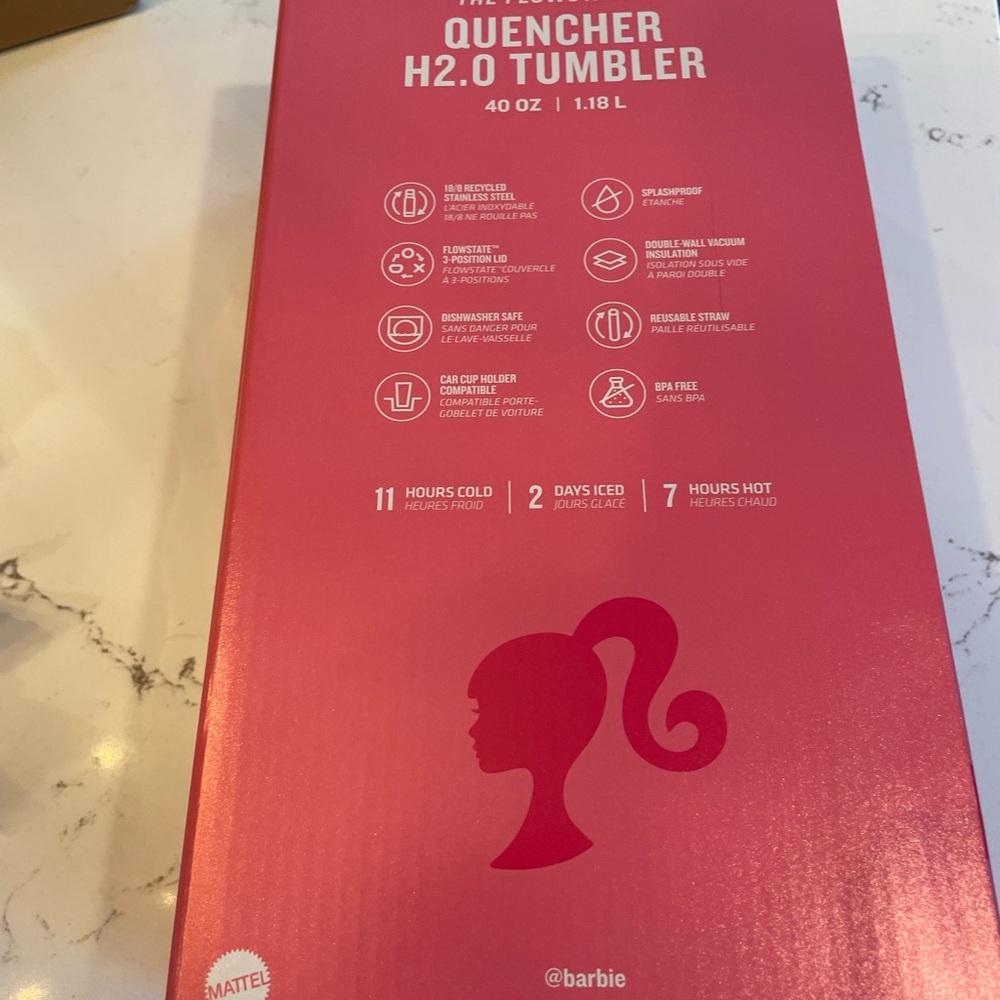 Stanley Barbie Hot Pink Quencher Tumbler 40 oz - Picture 2 of 5